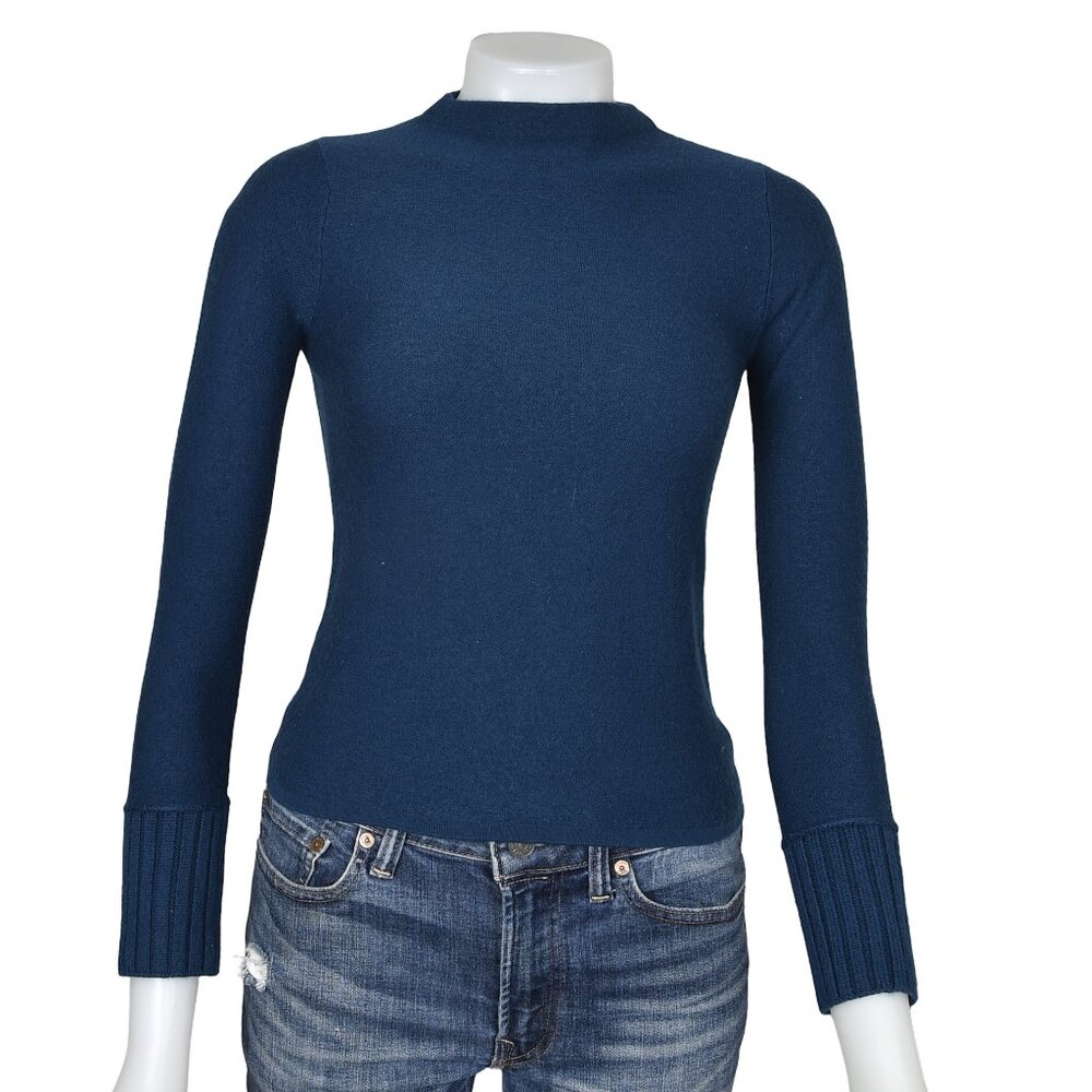 Club Monaco Wool Sweater Blue Long Sleeve Size XXS